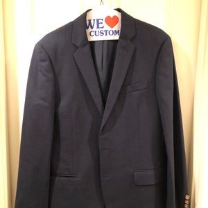 J.Crew Voyager slim-fit suit jacket in navy size 40R